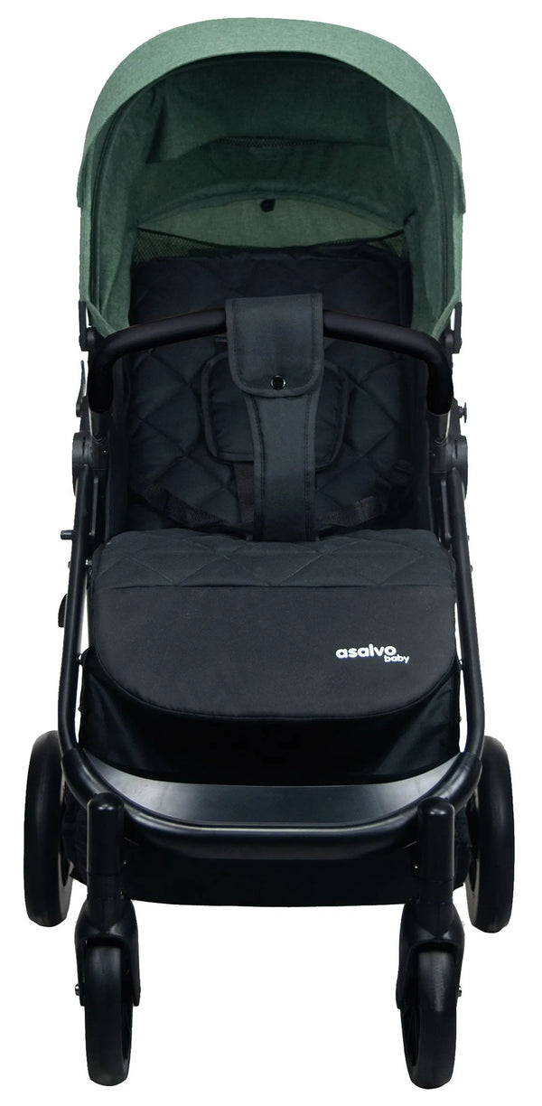Asalvo Klapvogn Sæt Travel System Ecuador, Oliven