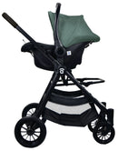 Klapvogn Travel System Ecuador Justerbar – Oliven – Asalvo