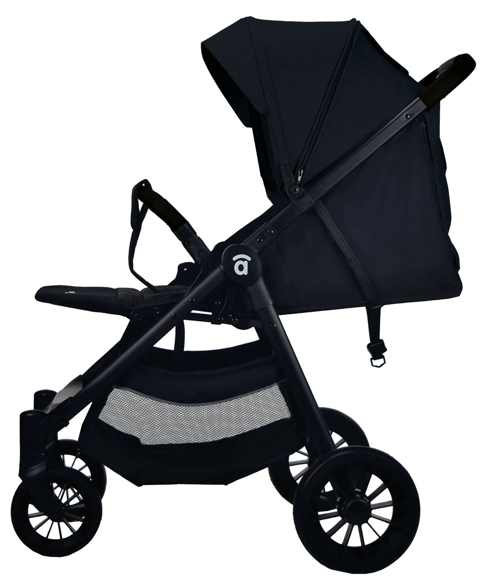 Klapvogn Travel System Ecuador Justerbar – Sort – Asalvo