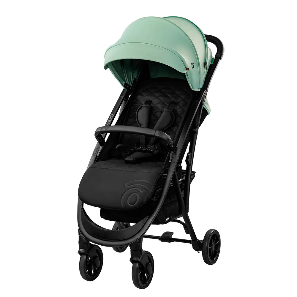 Klapvogn Cotton 2 Foldbar – Grøn – Asalvo