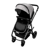 Klapvogn Travel System Oslo 2 Justerbar – Grå – Asalvo