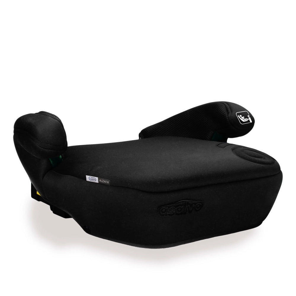Selepude I-size 125–150 cm, ISOFIX og selemontering, aftageligt vaskbart betræk — Asalvo
