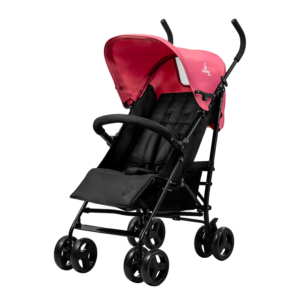 Klapvogn Mombi 2 Justerbar – Pink – Asalvo (Pink)