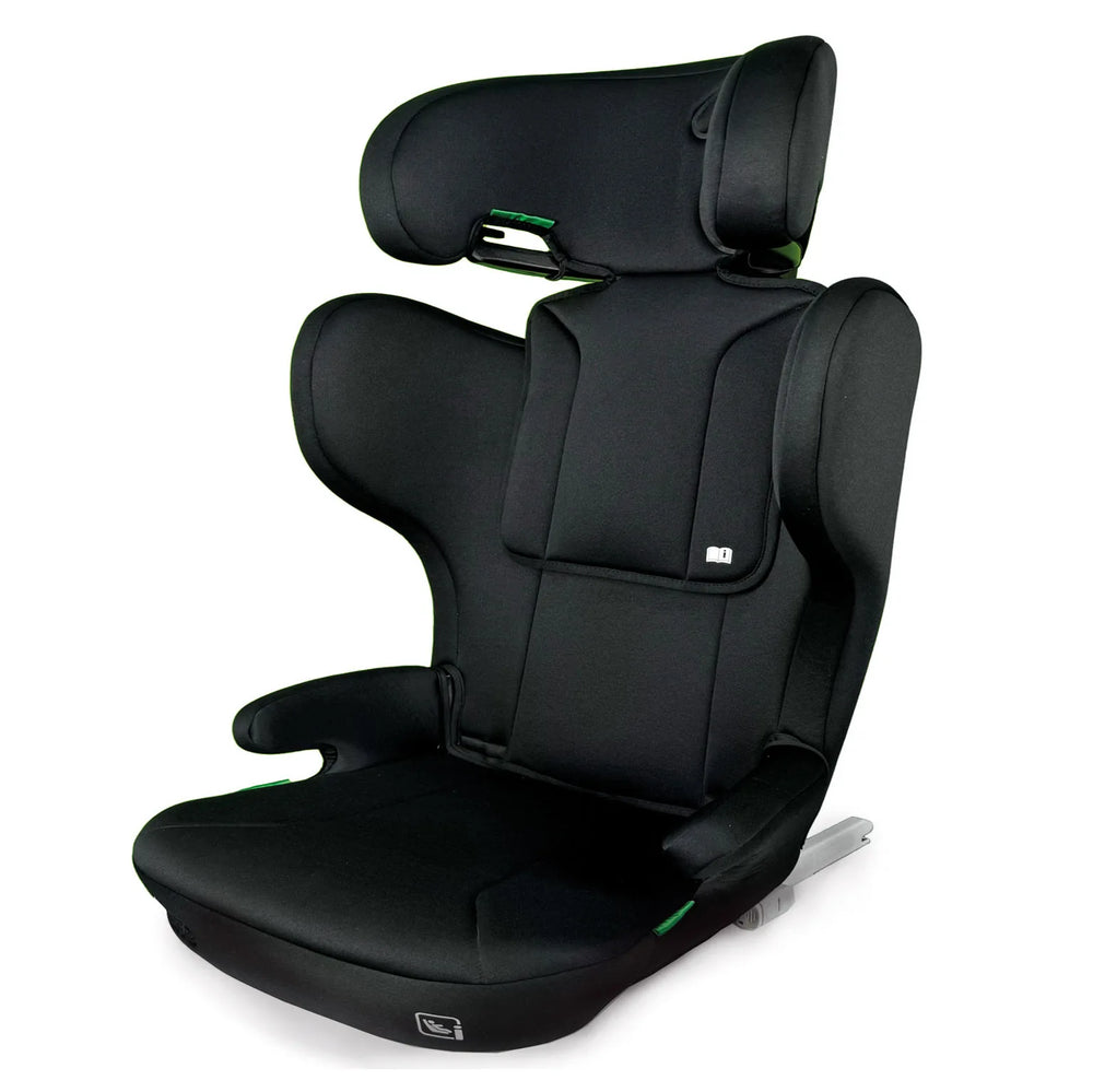 Autostol I-Size 100–150 cm, justerbar nakkestøtte, ISOFIX/sele, R129 godkendt – Asalvo