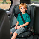 Autostol I-Size 100–150 cm, justerbar nakkestøtte, ISOFIX/sele, R129 godkendt – Asalvo