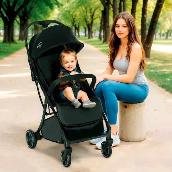 Klapvogn Hito Foldbar – Sort – Asalvo