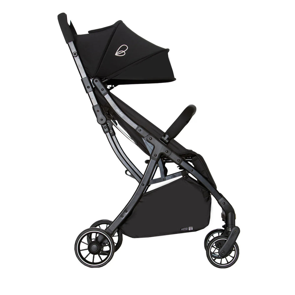 Klapvogn Hito Foldbar – Sort – Asalvo