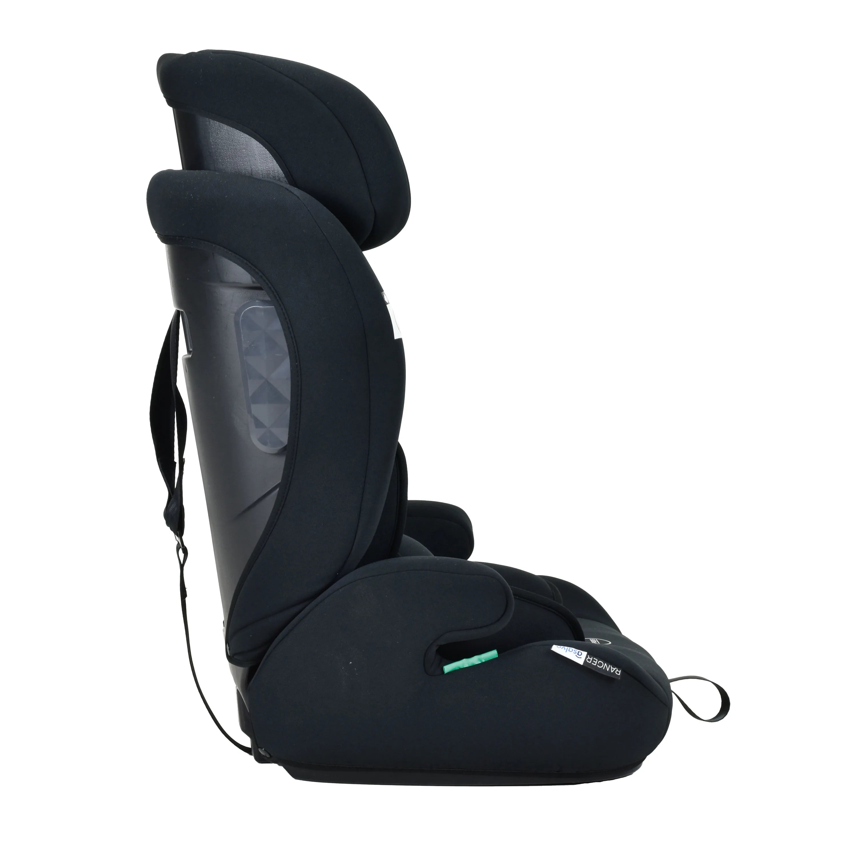 Asalvo Autostol I-size 76 - 150 cm, Ranger, Sort