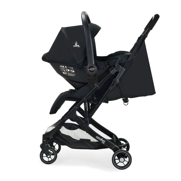 Asalvo Klapvogn Amsterdam Travel System, Sort