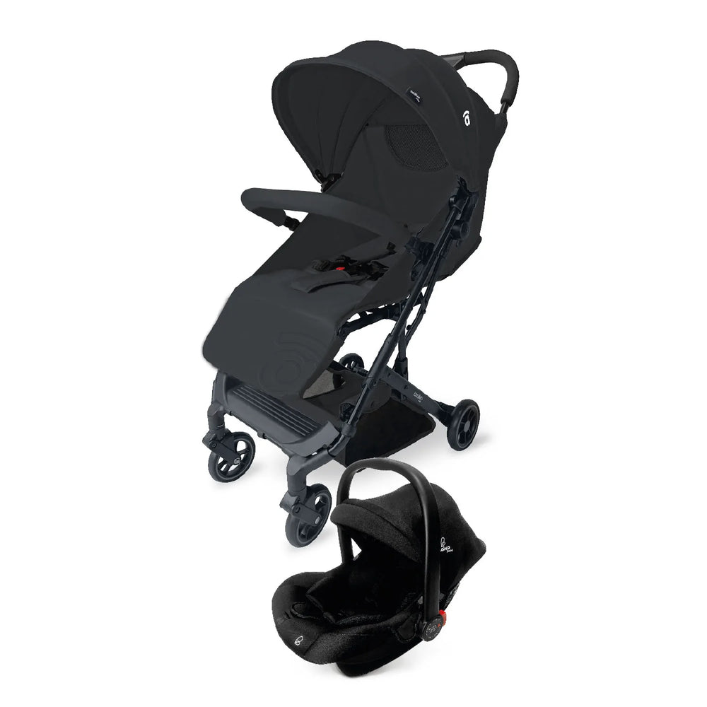 Klapvogn Tumbucto Travel System Justerbar – Sort – Asalvo