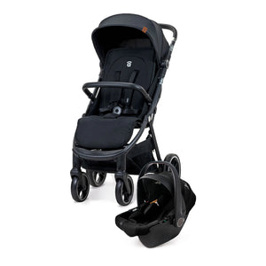 Klapvogn Kibu Travel System Justerbar – Sort – Asalvo