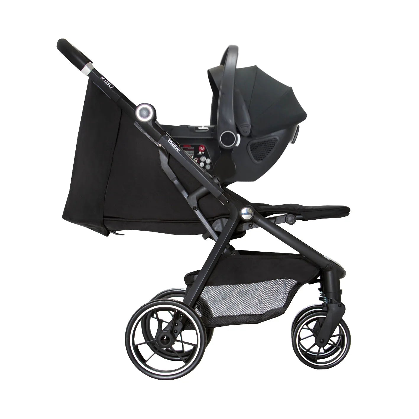 Asalvo Klapvogn Kibu Travel System, Sort