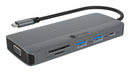ICY BOX IB-DK4040a-CPD 10-in1 USB-C dokkoló szürke