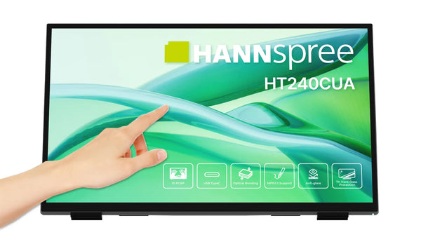 Hannspree HT240CUA computerskærm 60,5 cm (23.8) 1920 x 1080 pixel Fuld HD LED Berøringsskærm Sort