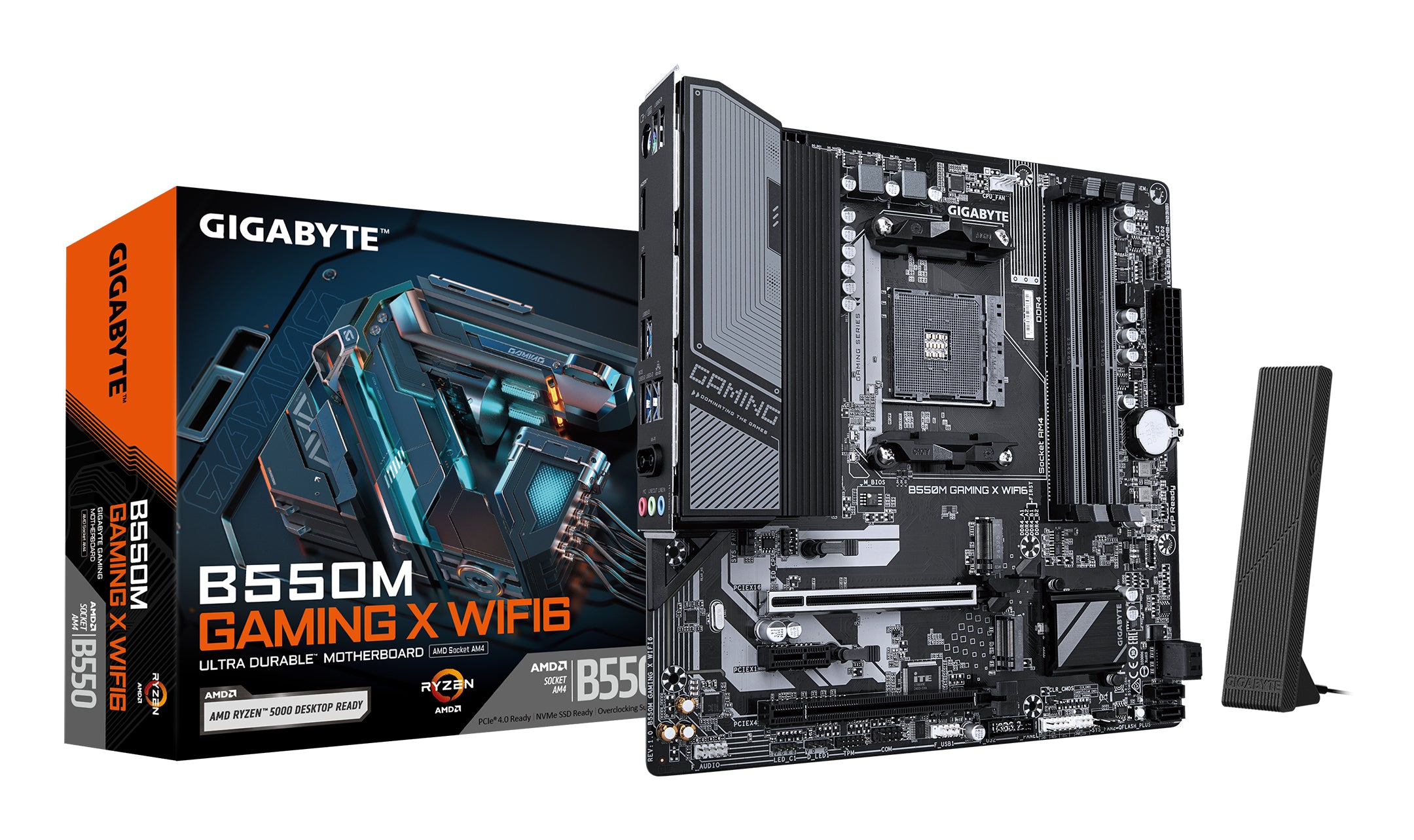 GIGABYTE B550M GAMING X WIFI6 bundkort AMD B550 Stik AM4 micro ATX