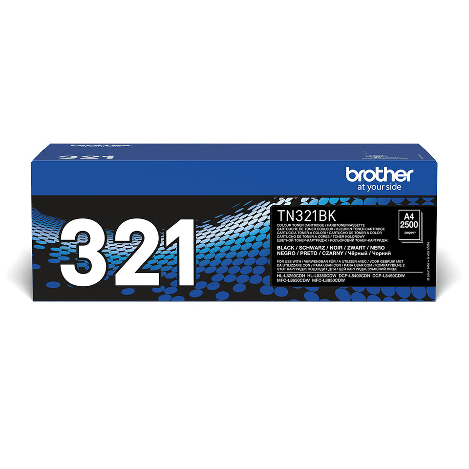 Brother TN 321BK Sort 2500 sider Toner
