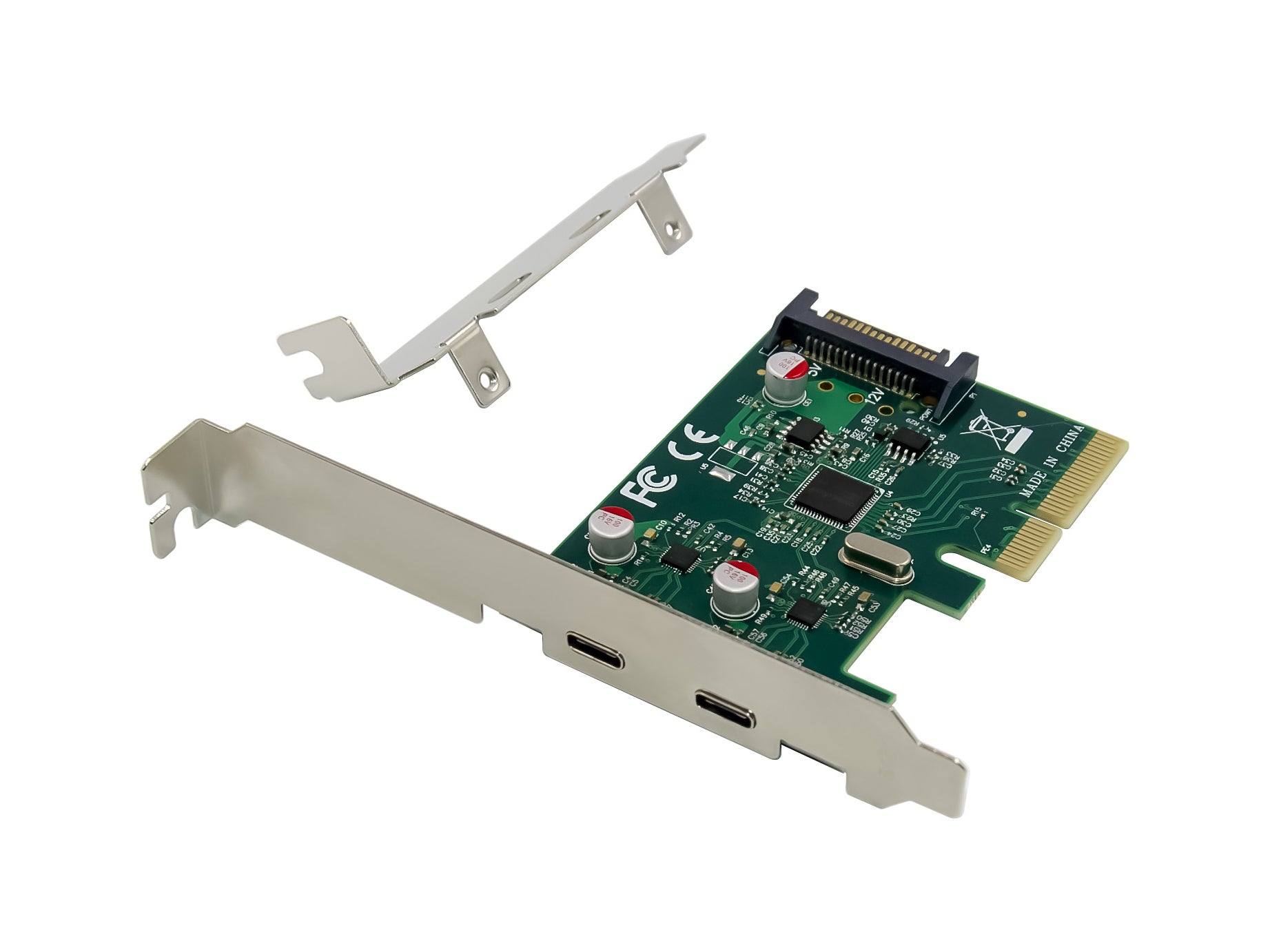 EMRICK13G 2-Port USB 3.2 Gen 2 Type-C PCIe Card