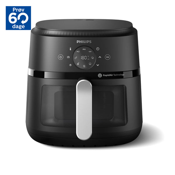 Philips 2000 Series NA231 Airfryer 1.7kW Sort/ sølv
