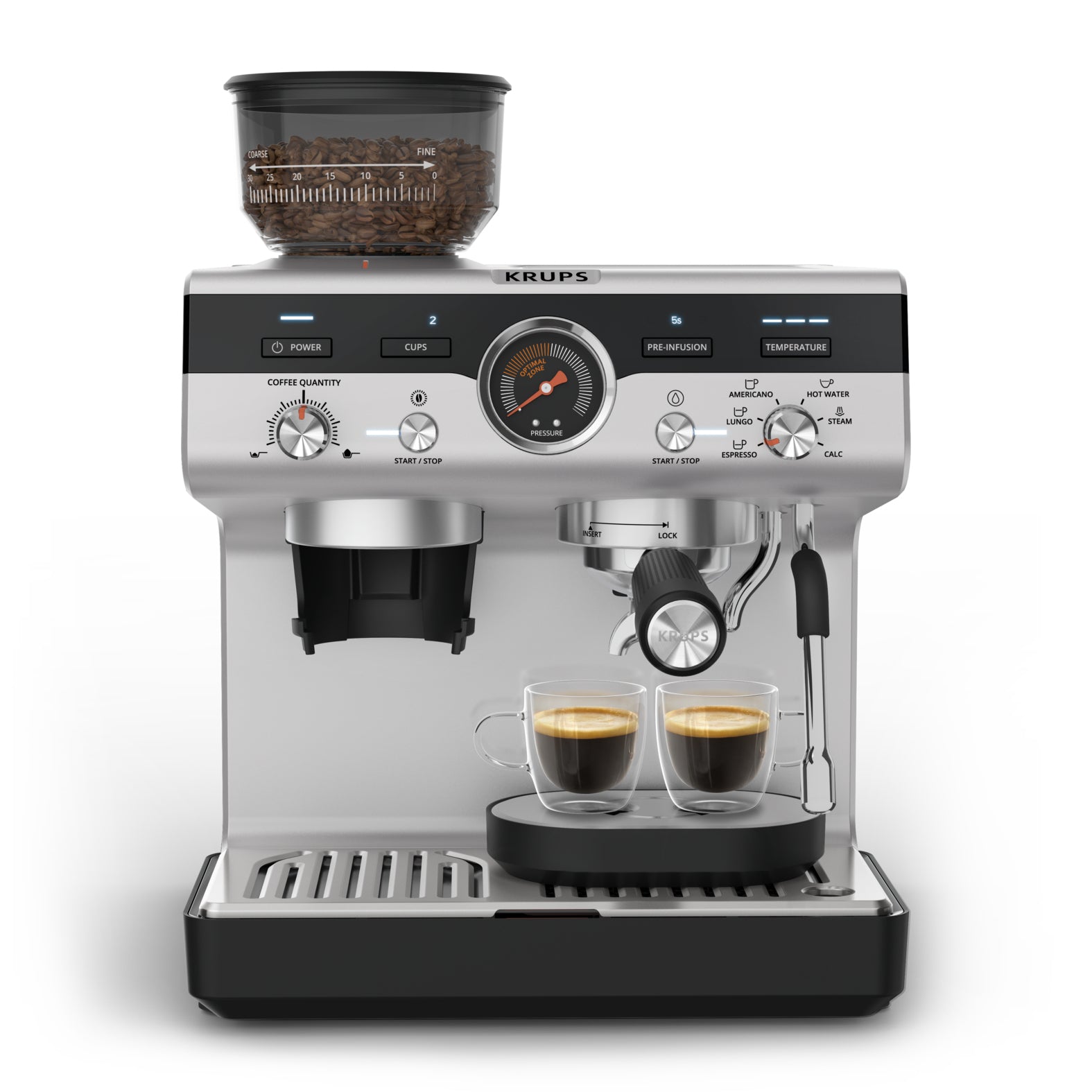 Krups Precision XP801T10 kaffemaskine Semi-auto Espressomaskine 3 L
