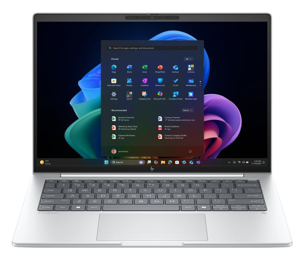 HP EliteBook 8 G1a AMD Ryzen AI 5 340 Laptop 35,6 cm (14) WUXGA 16 GB LPDDR5-SDRAM 512 GB SSD Wi-Fi 7 (802.11be) Windows 11 Pro Sølv