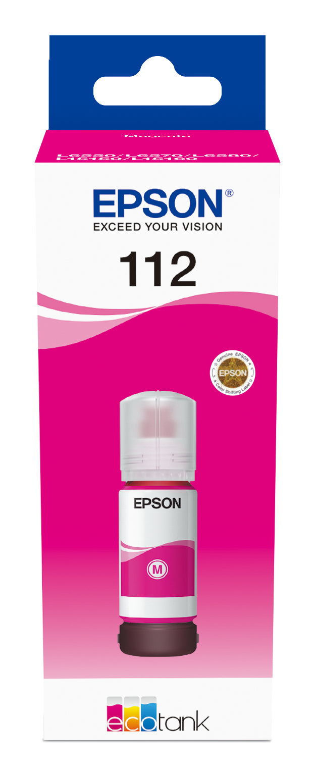 Epson EcoTank 112 Magenta 6000 sider Blækrefill C13T06C34A