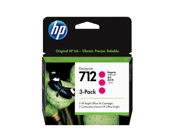 HP 712 Magenta Blæk 3ED78A