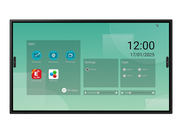 SHARP/NEC Sharp LM551 Digital fladpaneldisplay 139,7 cm (55) LED Wi-Fi 500 cd/m² 4K Ultra HD Sort Berøringsskærm Indbygget processer Android 18/7