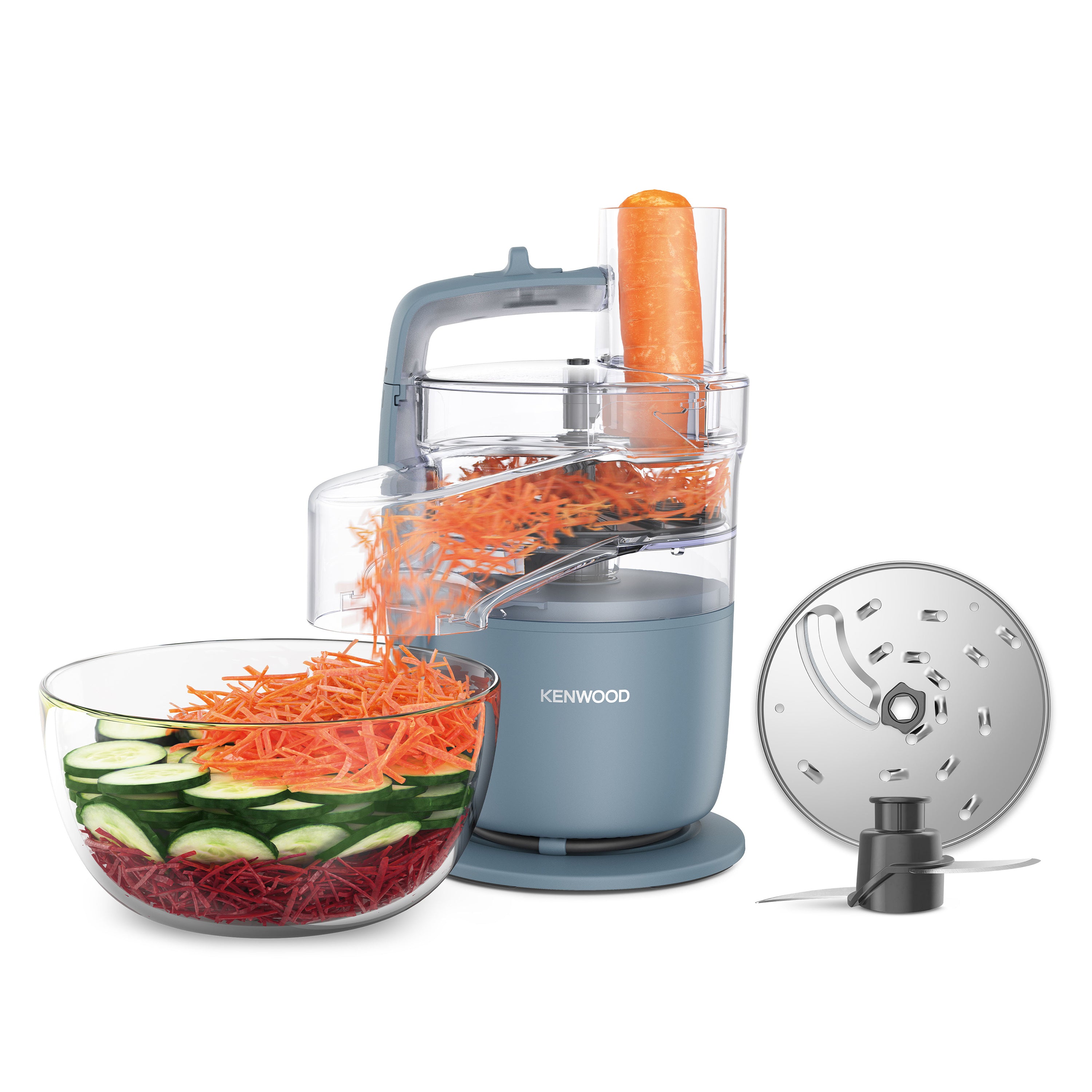 Kenwood Multipro Go FDP22.130GY Køkkenmaskine 1.3liter Stormblå