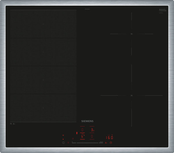 Siemens iQ700 EX645HEC1E kogeplade Sort Indbygget 60 cm Zone induktionskogeplade 4 zone(s)