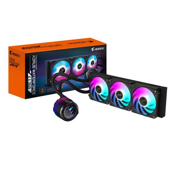 Aorus WATERFORCE X II 360 kølesystem 1-pack Sort Hvid 120 mm