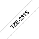 Brother TZe 231S2 Lamineret bånd  (1,2 cm x 4 m) 1kassette(r)