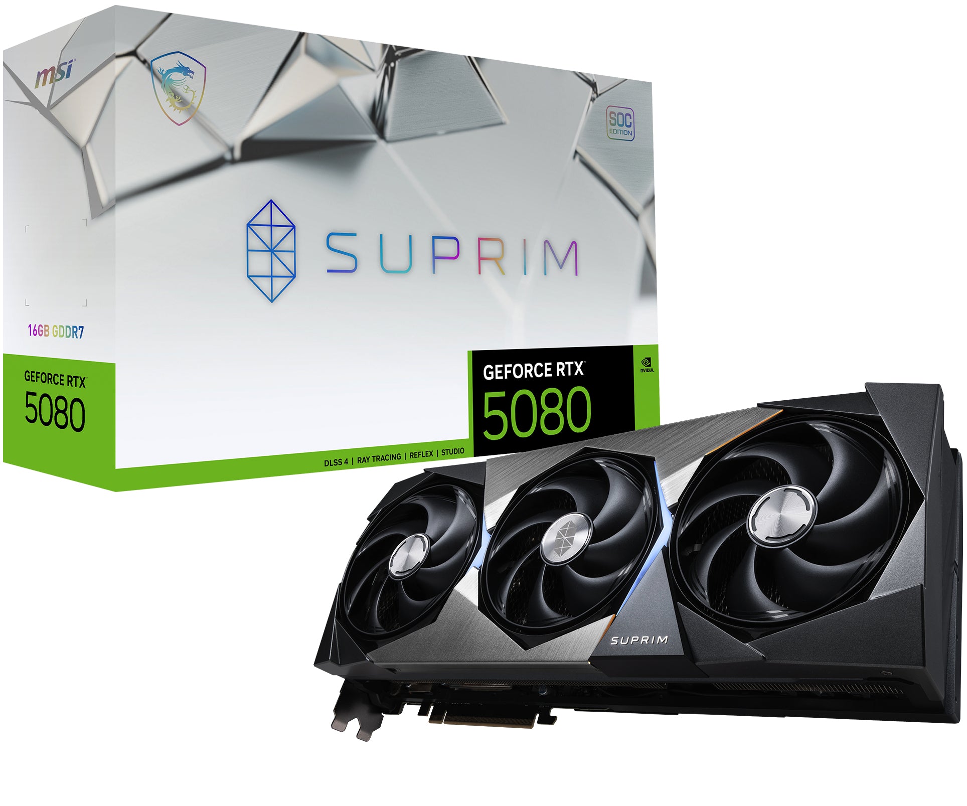 MSI GeForce RTX 5080 16G SUPRIM SOC 16GB