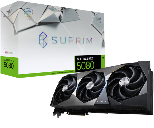 MSI GeForce RTX 5080 16G SUPRIM SOC 16GB