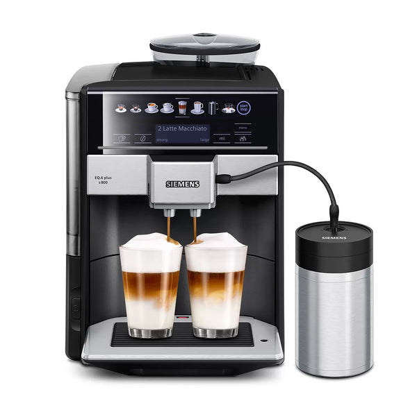 Siemens EQ.6 plus s800 TE658209RW Automatisk kaffemaskine Sort