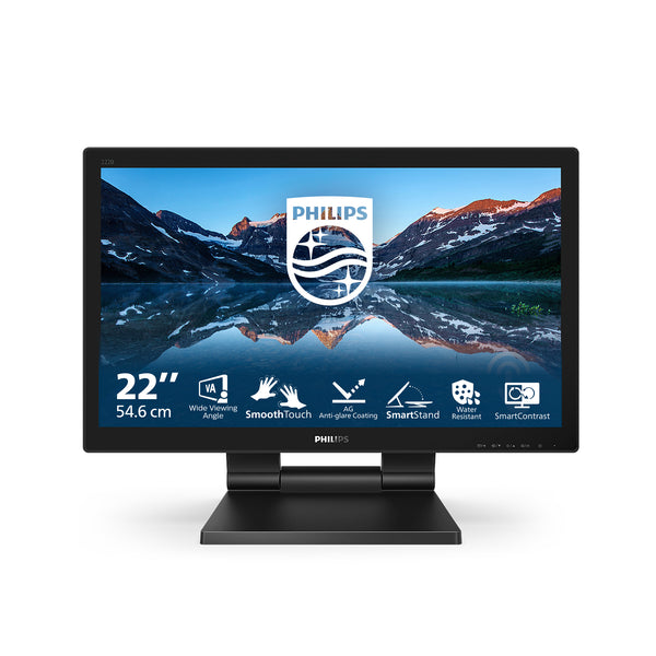 Philips B Line 222B9TA/00 LED display 54,6 cm (21.5) 1920 x 1080 pixel Fuld HD LCD Berøringsskærm Bordplade Sort