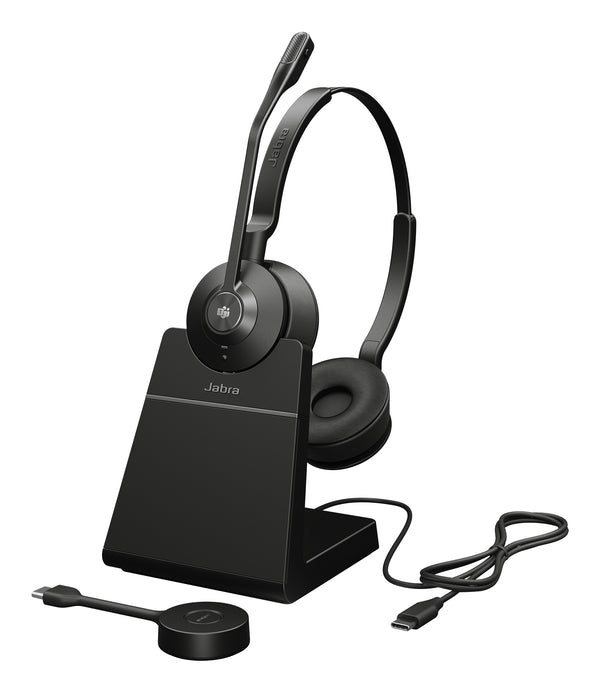 Jabra Engage 55 SE Stereo Trådløs Headset Sort