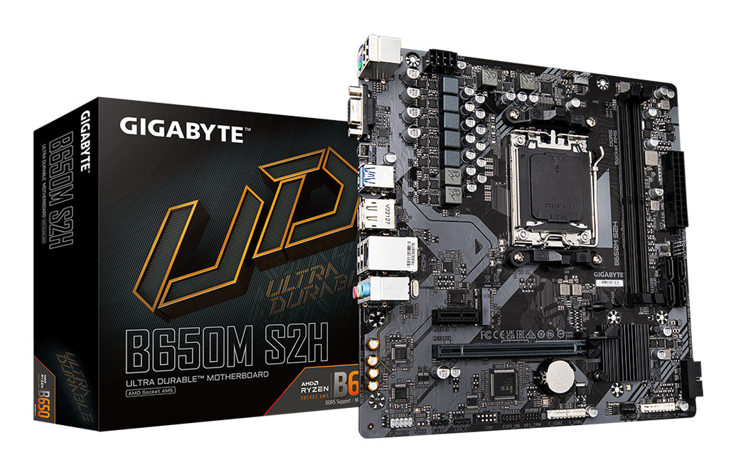 Gigabyte B650M S2H Micro-ATX Socket AM5 AMD B650