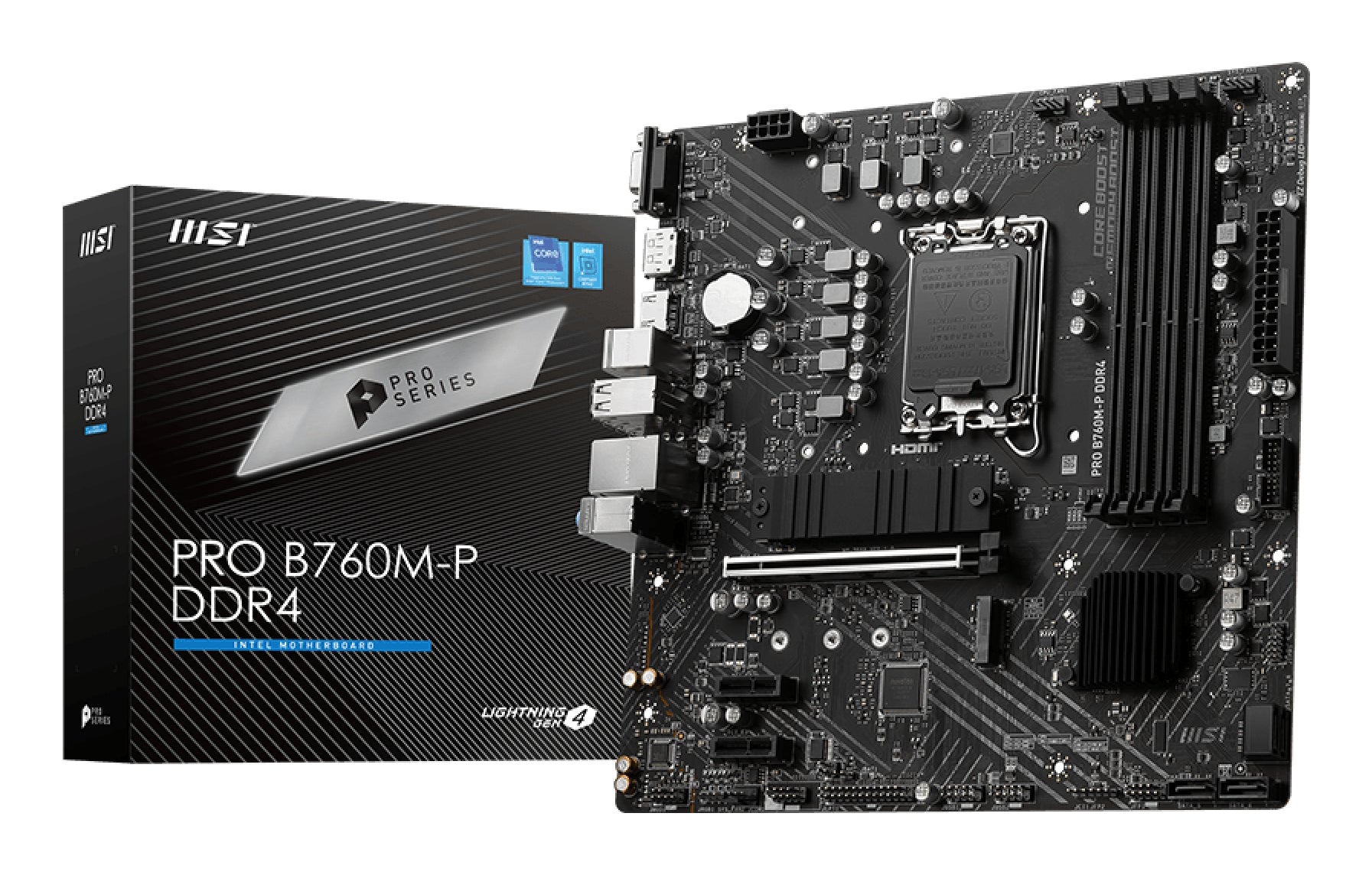 MSI PRO B760M-P DDR4 Micro-ATX LGA1700  Intel B760