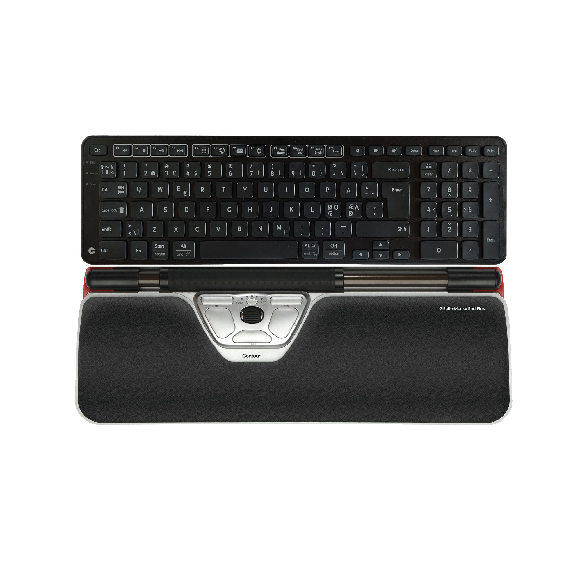 Contour RollerMouse Red Plus Wireless Tastatur og mus-sæt Trådløs