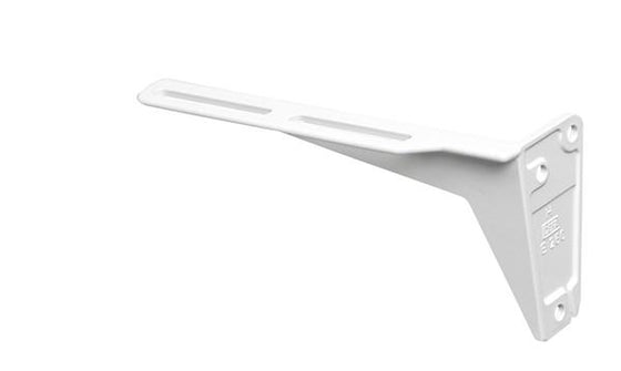 Bæring til håndvask 240 mm i hvid plastbelagt aluminium, sæt 2 stk med T-bolt - Defa
