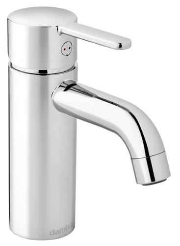 Håndvaskarmatur 1-grebs lavt Silhouet, krom, Eco-Save 6 L/min - Damixa