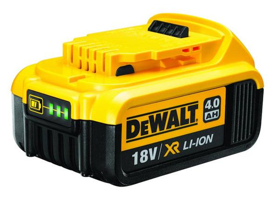 18V 4.0Ah XR Li-Ion batteri til 18V værktøj - 4.0Ah, LED-indikator, kompakt, kompatibelt med XR-serien - DeWalt
