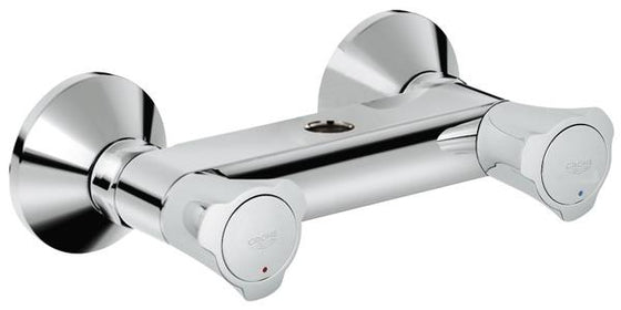 Brusearmatur 2-grebs vægmontage forkromet, metalgreb, Longlife overdel - Grohe