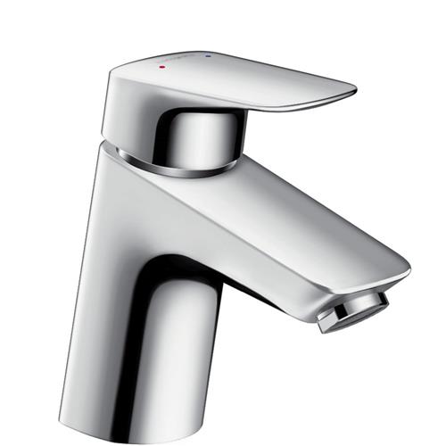 Håndvaskarmatur 1-greb lav 5 l/min forkromet med løft-op bundventil hansgrohe