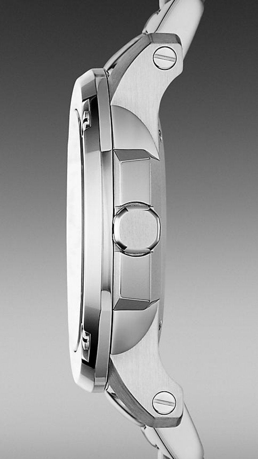 Burberry The Britain Diamonds Mother Of Pearl skive sølv stål rem ur For Women BBY1804