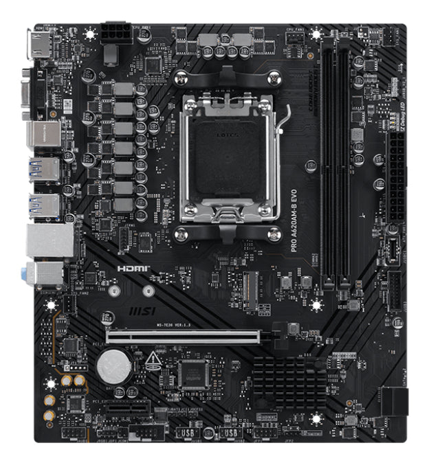 MSI PRO A620AM-B EVO Micro-ATX AM5 AMD A620A