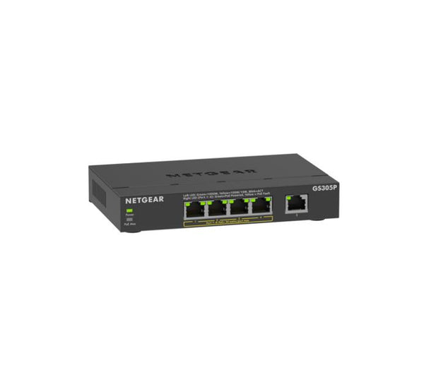 NETGEAR 300 Series GS305P Switch 5-porte Gigabit Ethernet PoE+