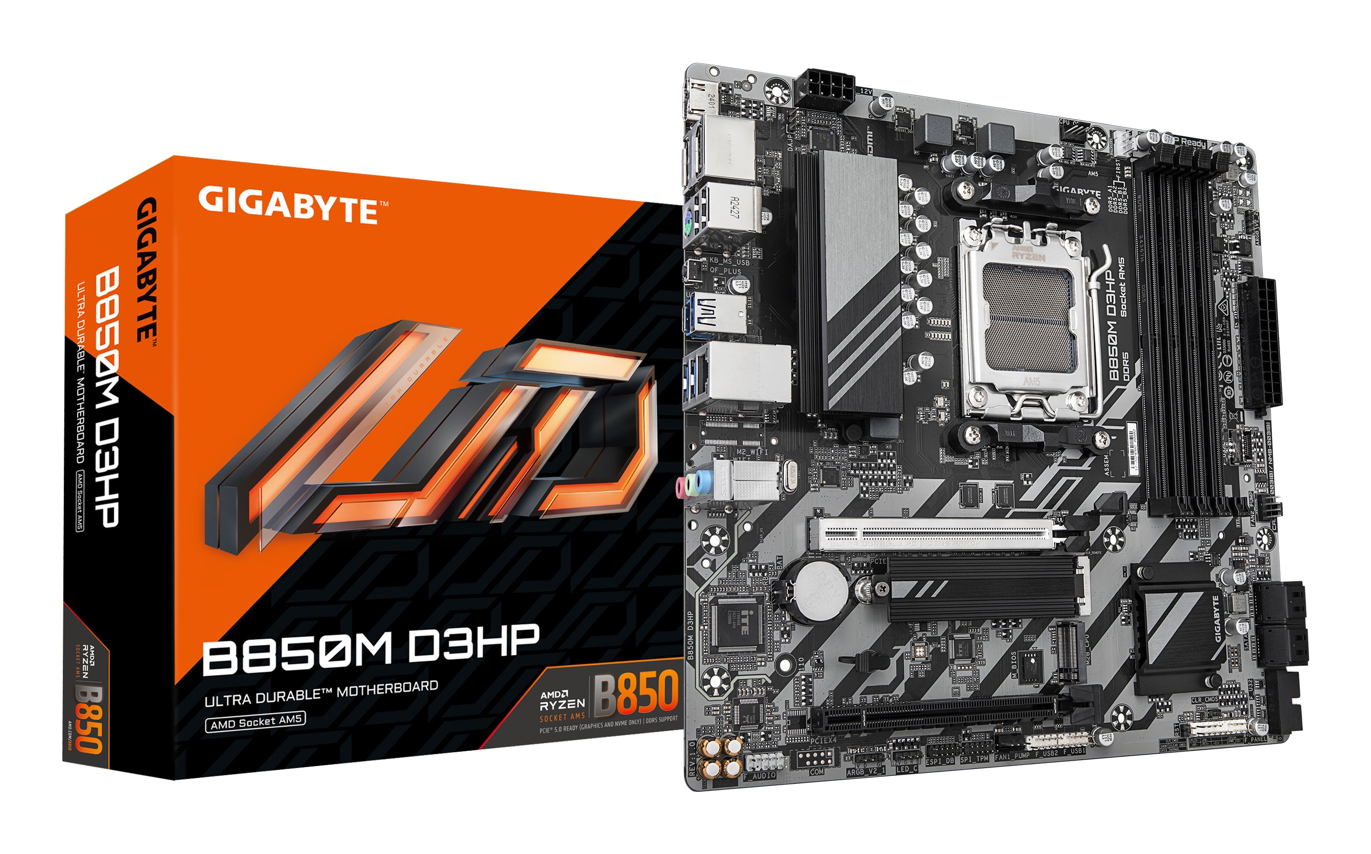 Gigabyte B850M D3HP Micro ATX AM5 sokkel AMD B850