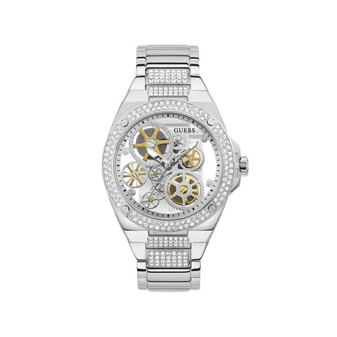 Guess Watches Big Reveal herreur Trend sølv rustfrit stål Gw0323g1