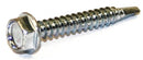 DIN 7504K boreskrue udv. 6-kant elgalvaniseret FZB m/flange, 25mm - 500stk
